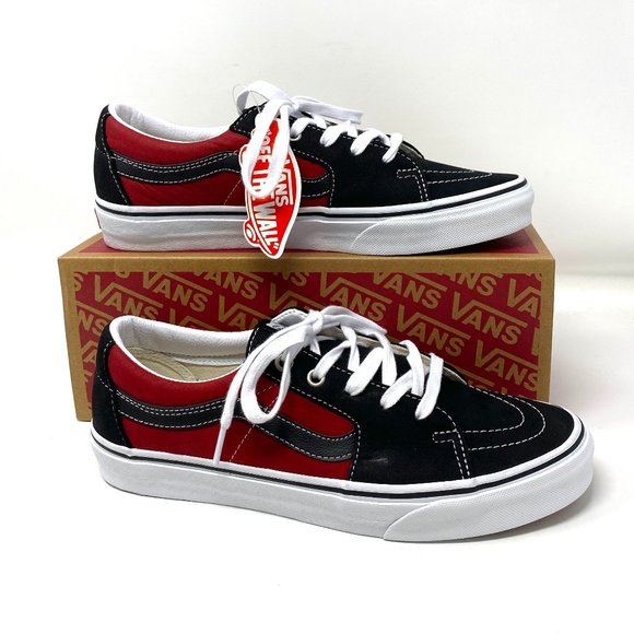 Vans Other - Vans Sk8 Low Leather Black Chili Pepper Sneakers Low Top SB Men's VN0A4UUK2S1